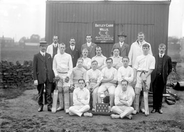 Batley Carr Mills Cricket Team, winners of Dewsbury & District Cricket League 2nd Division